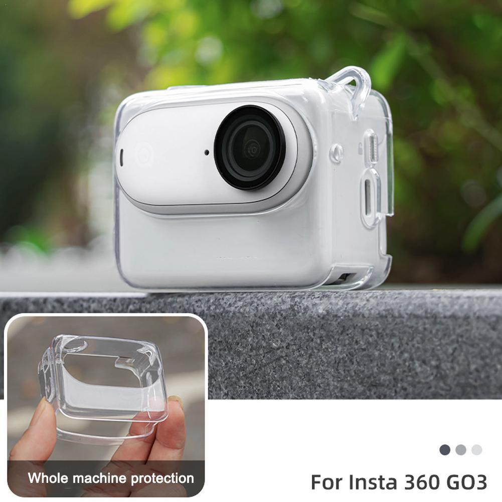 Insta360 Camera Go 3 - 1pcs Transparent/gray TPU Anti-drop Protective Case