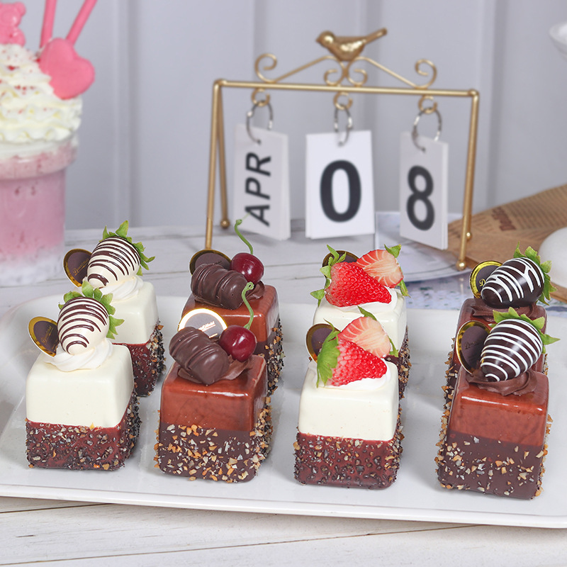 Photography Food - 1PC Artificial Fruit Cake Biscuit Fake
