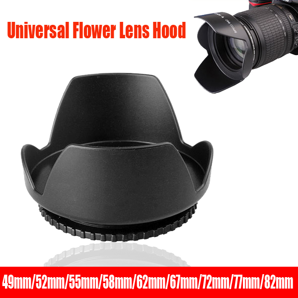 Universal Lens Hood 49mm 52mm  - Lens Hood Petal review and price