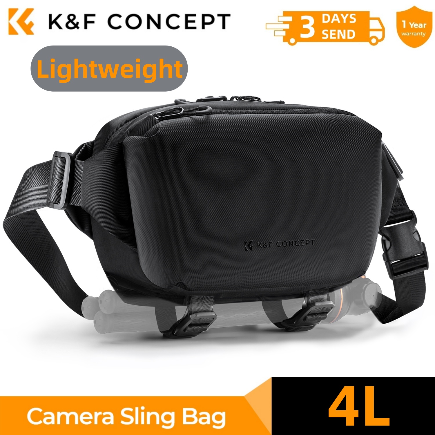 K&F CONCEPT 4L Camera Sling Ba - Camera Bag Waterproof review and price