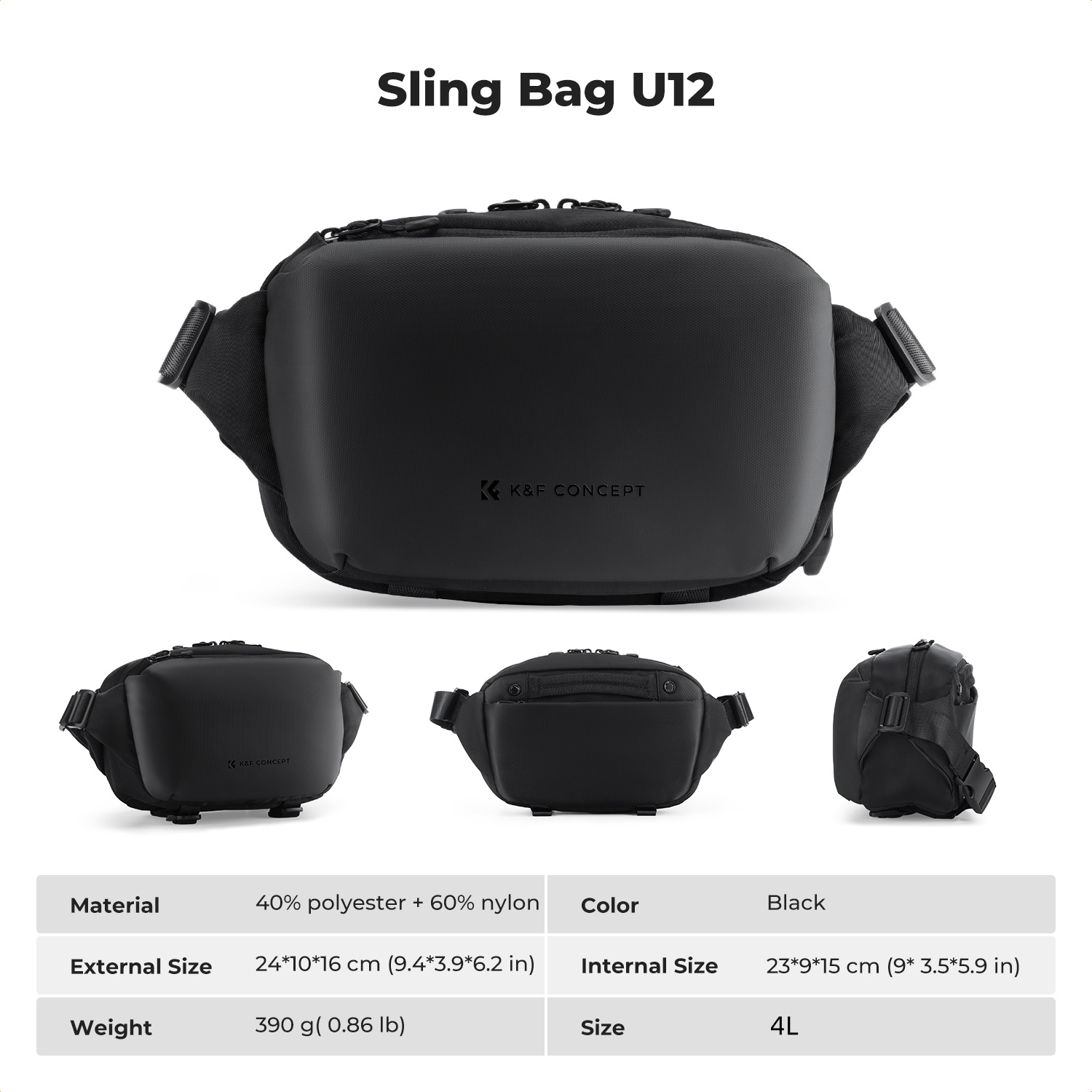 K&F CONCEPT 4L Camera Sling Ba - Camera Bag Waterproof review and price