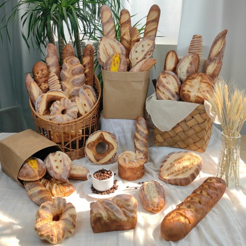 Soft PU Faux Bread Realistic N - Photography Interest review and price