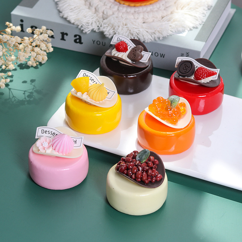 1PC Artificial Fruit Cake Bisc - Photography Food review and price
