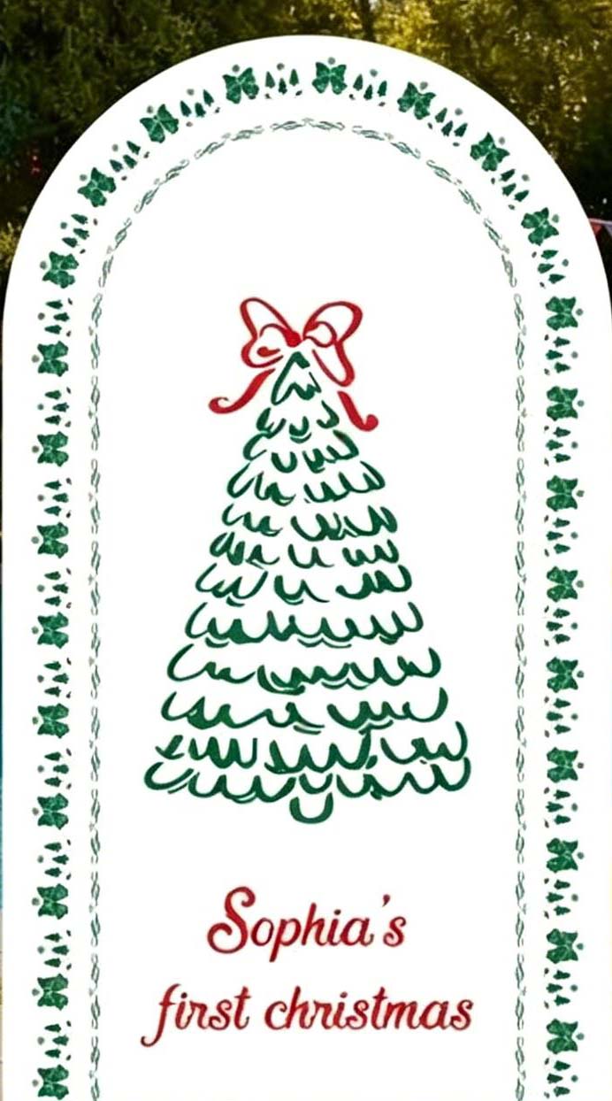 Custom 2-Side Christmas Arch B - Photography Names review and price