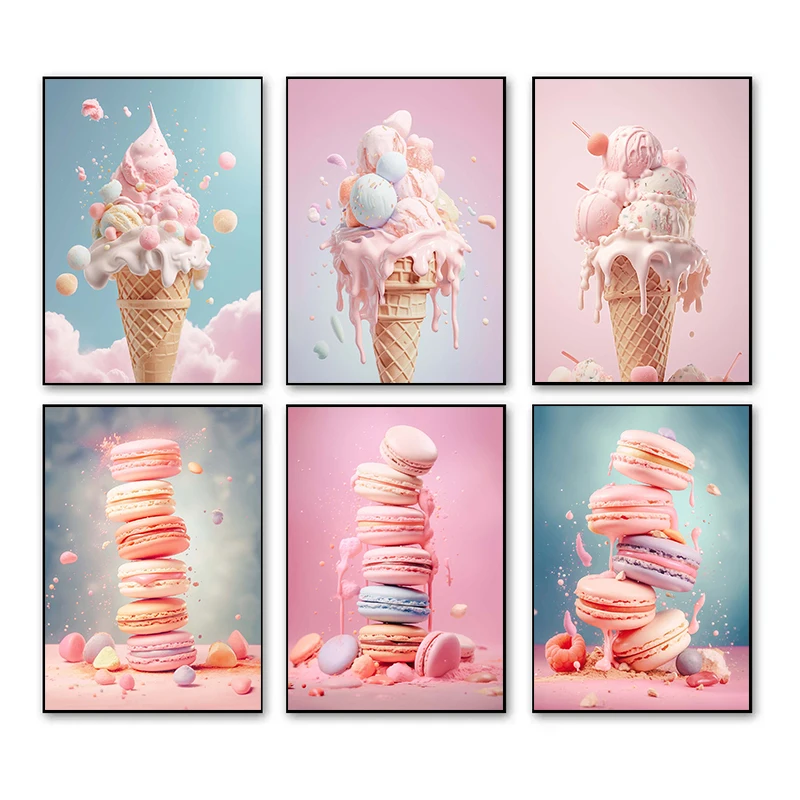 Unframe Pink Food Ice Cream Ma - Photography Food review and price
