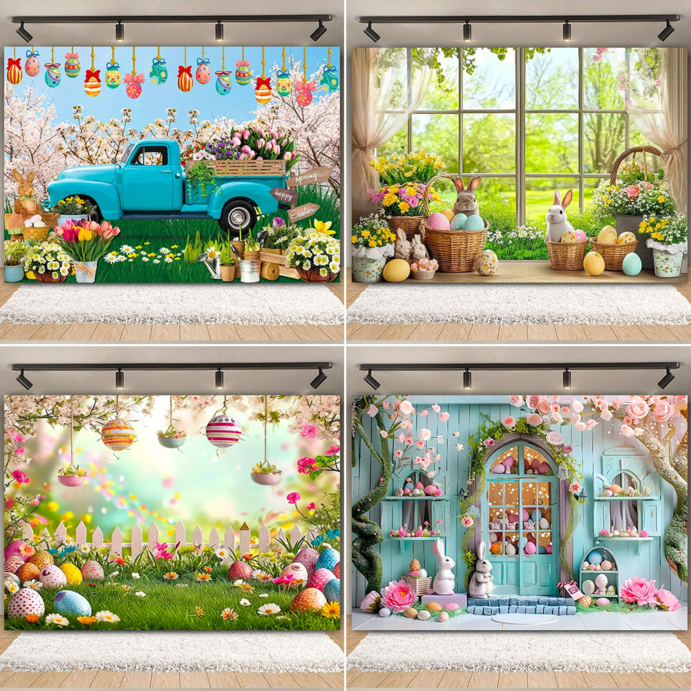 Happy Easter Backdrop Photogra - Photography Architecture review and price