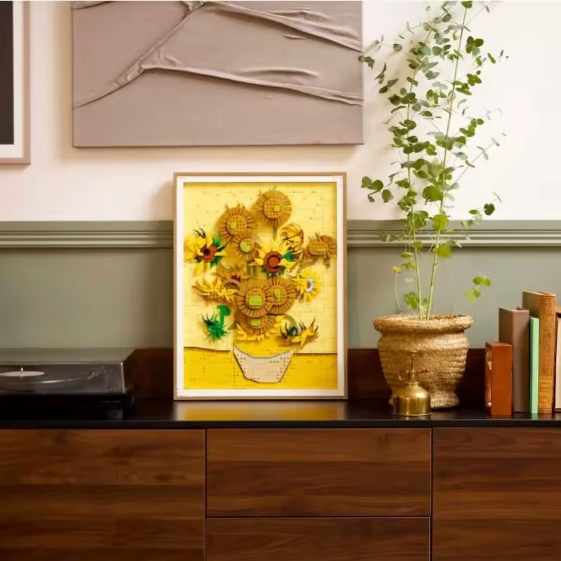 New MOC 3D Sunflower Painting  - Photography Architecture review and price