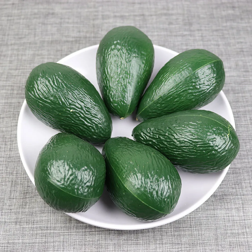 6pcs Artificial Avocado Model  - Photography Food review and price